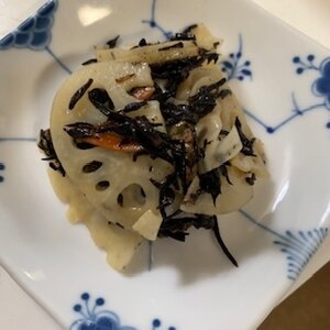 れんこんとにんじん入り、ひじきの煮物♪